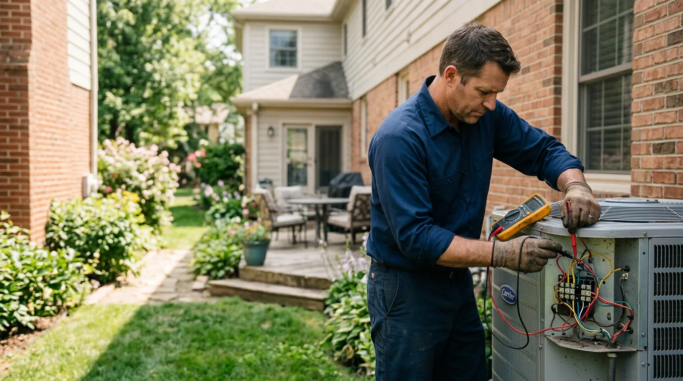 HVAC technician working near Kemp, TX